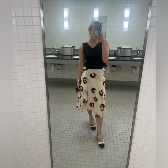 Reiss Marson Abstract Leopard Print Skirt Lined - Picture 2 of 6